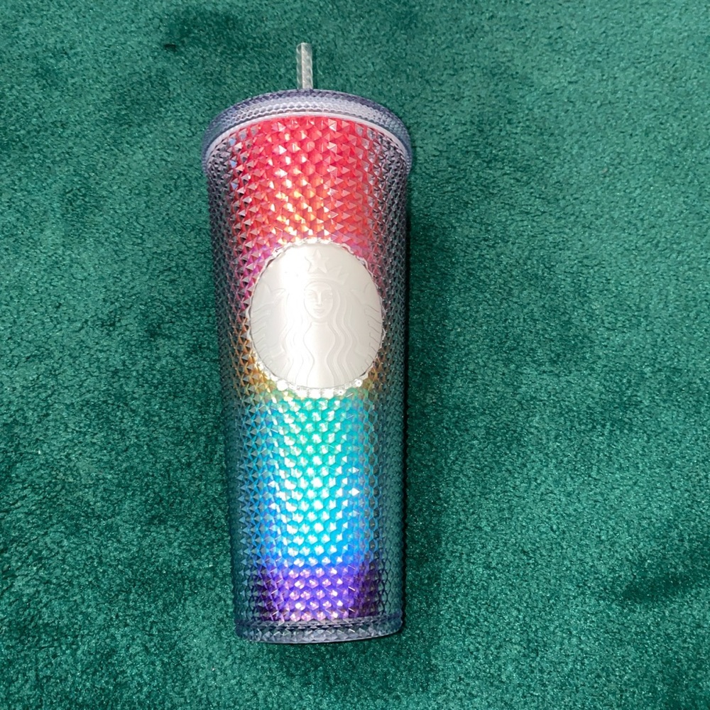 Starbucks rainbow studded tumbler